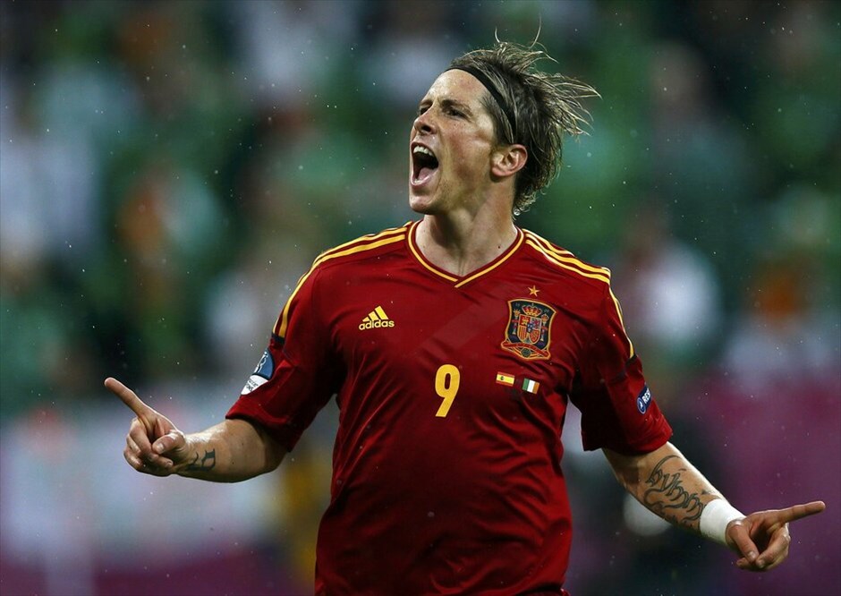 Euro 2012 - Ισπανία - Ιρλανδία (4-0) #15. Επίδειξη δύναμης έκανε η Ισπανία, που διέλυσε 4-0 την Ιρλανδία, με τον Φερνάντο Τόρες να πετυχαίνει δύο τέρματα.
