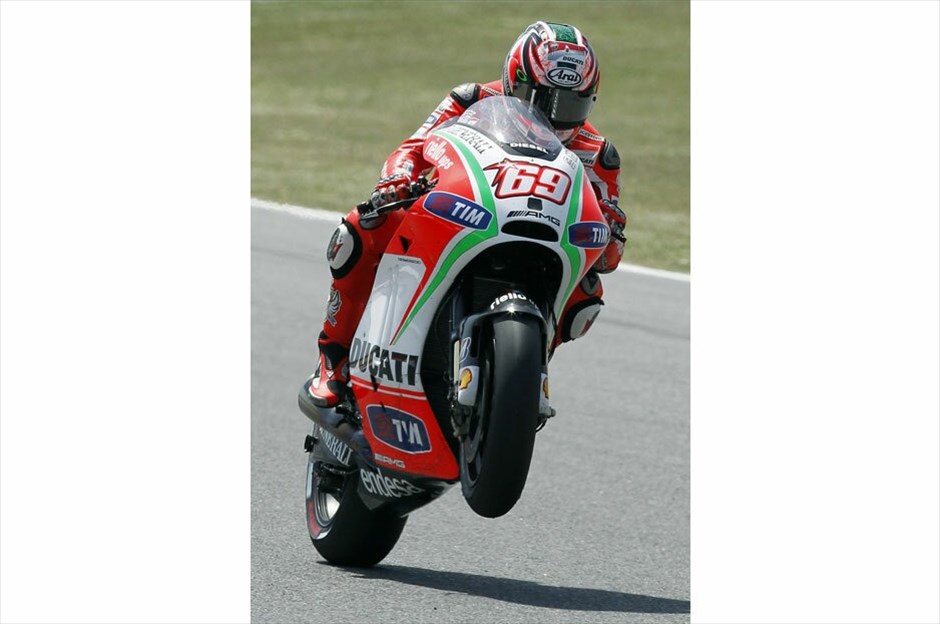 MotoGP: Οι ελεύθερες δοκιμές της Παρασκευής στην Καταλούνια #9. Νίκι Χέιντεν (Ducati). EPA/ANDREU DALMAU