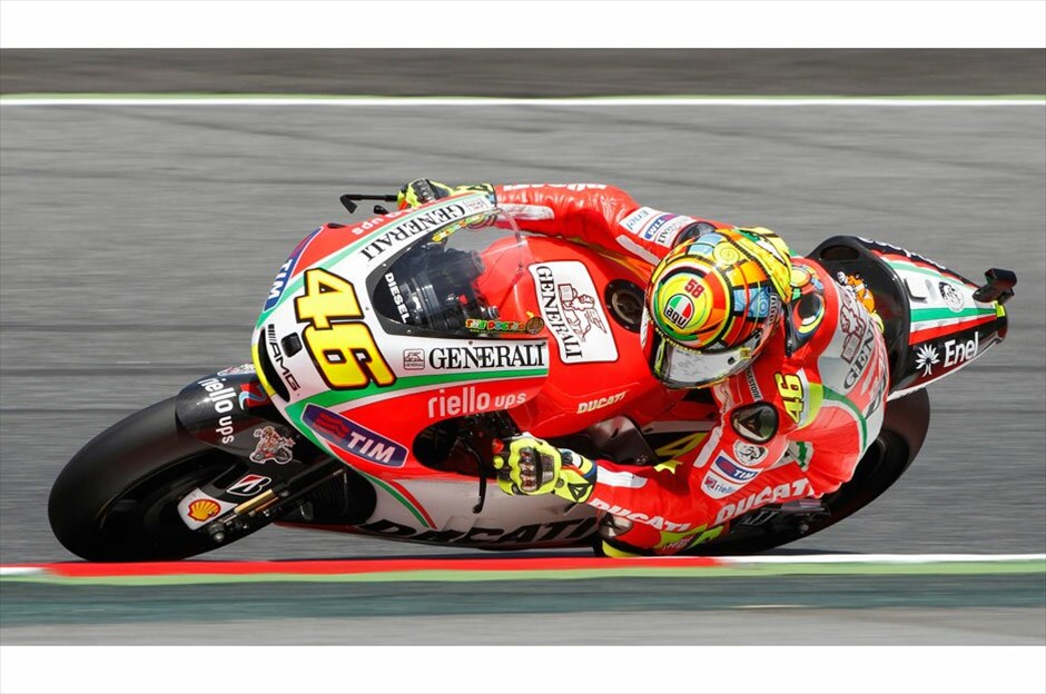 MotoGP: Οι ελεύθερες δοκιμές της Παρασκευής στην Καταλούνια #12. Βαλεντίνο Ρόσι (Ducati). REUTERS/ALBERT GEA