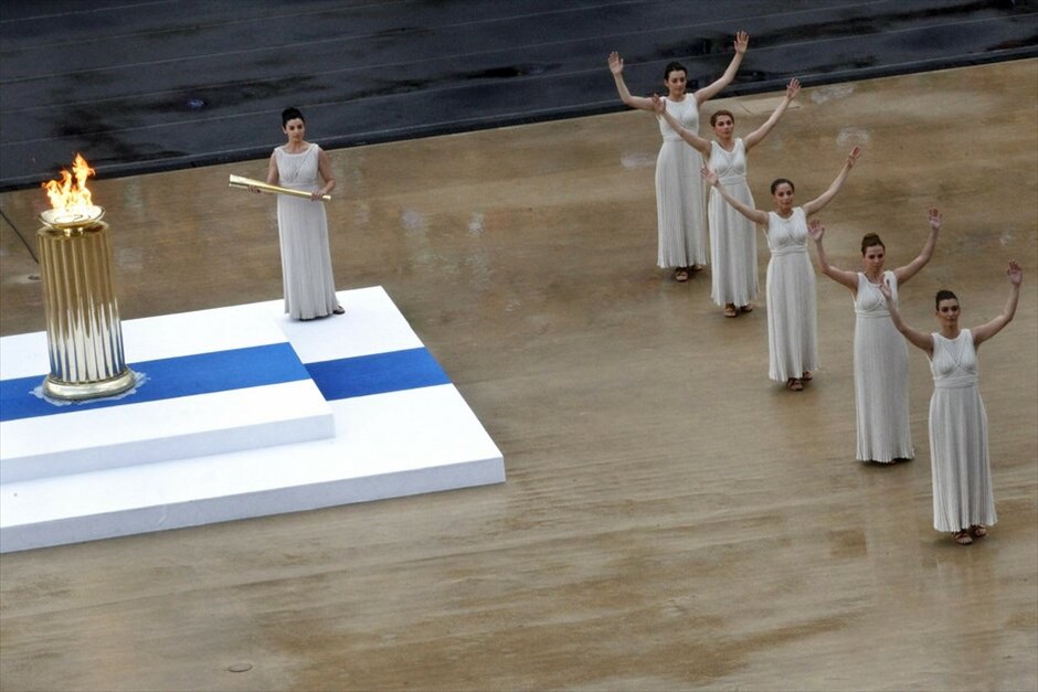 Τελετή παράδοσης της Ολυμπιακής Φλόγας στο Καλλιμάρμαρο #12. 