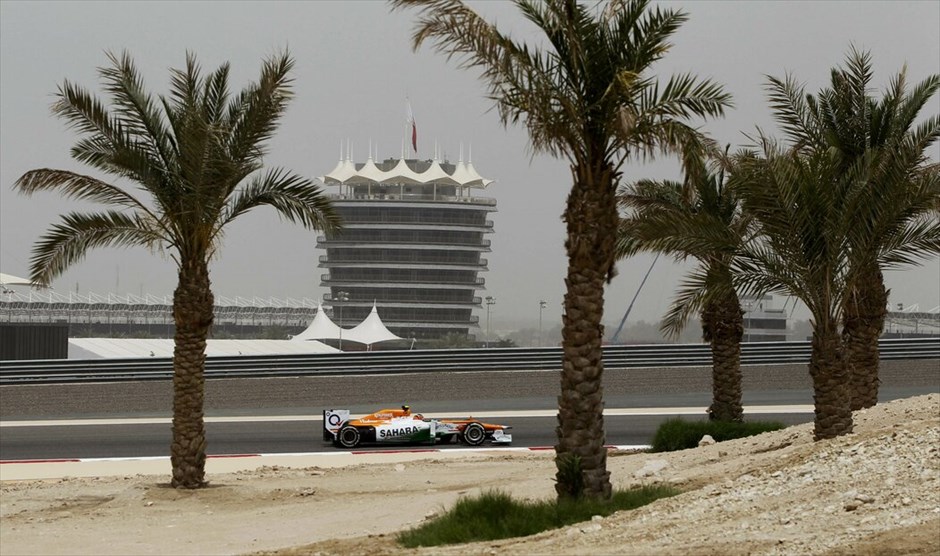 Formula 1: Ελεύθερες δοκιμές της Παρασκευής στο Μπαχρέιν #15. Ο Νίκο Χούλκενμπεργκ της Force India - Mercedes.