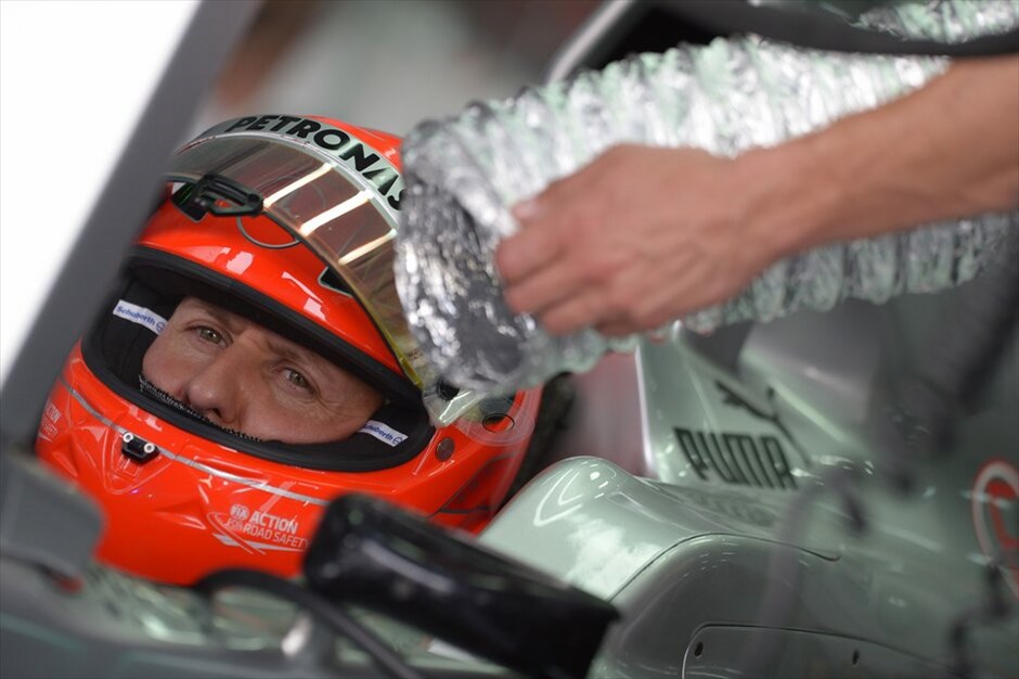 Formula 1: Ελεύθερες δοκιμές της Παρασκευής στο Μπαχρέιν #28. Μίκαελ Σουμάχερ (Mercedes).