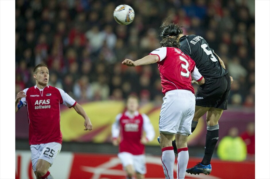 Europa League: Στιγμές από τον αγώνα Αλκμααρ - Βαλένθια #13. EPA/OLAF KRAAK