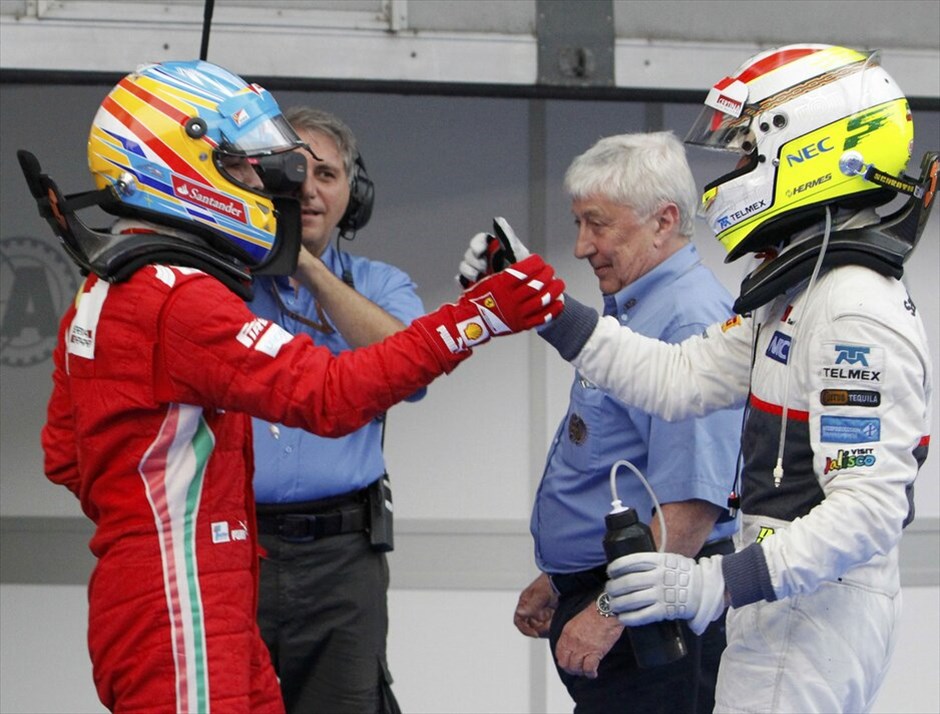 Formula 1: GP Μαλαισίας #11. Φερνάντο Αλόνσο, Σέρζιο Πέρεθ.