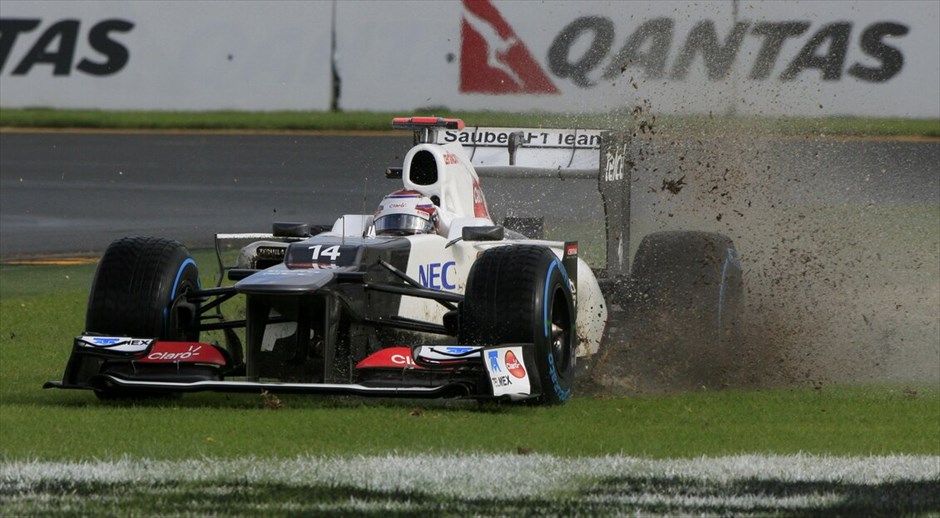 Formula 1: Ελεύθερες δοκιμές της Παρασκευής στην Αυστραλία #10. Εξοδος για τον Καμούι Κομπαγιάσι στη δεύτερη περίοδο των ελεύθερων δοκιμών.