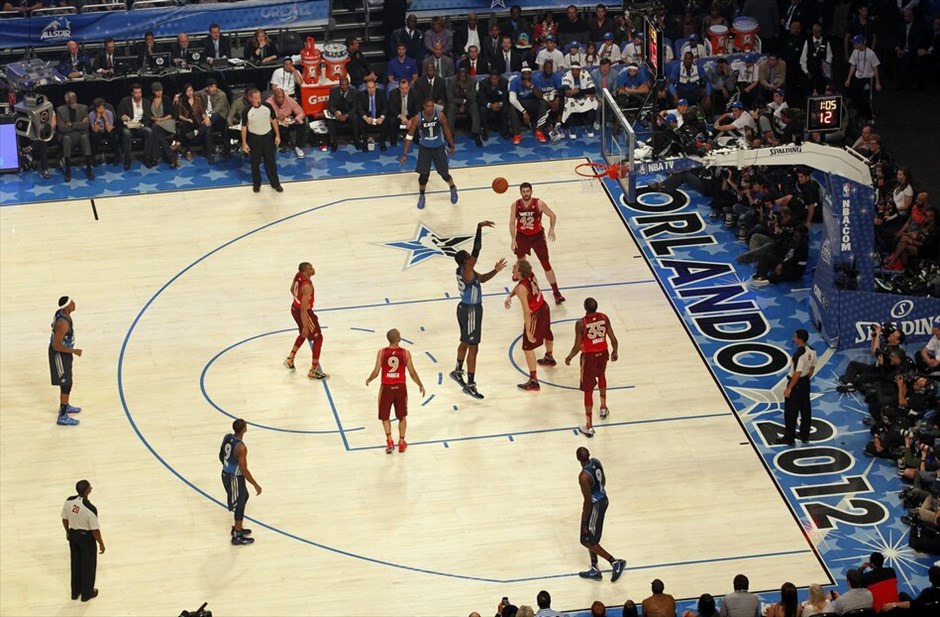 ΝΒΑ: 61ο All Star Game #8. Φάση από την αναμέτρηση των δύο ομάδων (Δύση και Ανατολή).