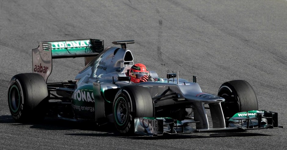 Formula 1: H πρώτη ημέρα δοκιμών στη Βαρκελώνη #7. Μίκαελ Σουμάχερ (Mercedes).