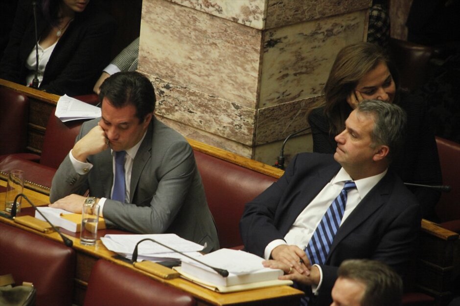 Οι διαγραφέντες από ΠΑΣΟΚ, Ν.Δ. και ΛΑ.ΟΣ #42. Εκτός της Κοινοβουλευτικής Ομάδας του Λαϊκού Ορθόδοξου Συναγερμού τέθηκαν μετά την χθεσινή ψηφοφορία για τη νέα δανειακή σύμβαση οι βουλευτές κ. Αδωνις Γεωργιάδης (Β΄Αθηνών) και κ. Μάκης Βορίδης, βουλευτής Αττικής.