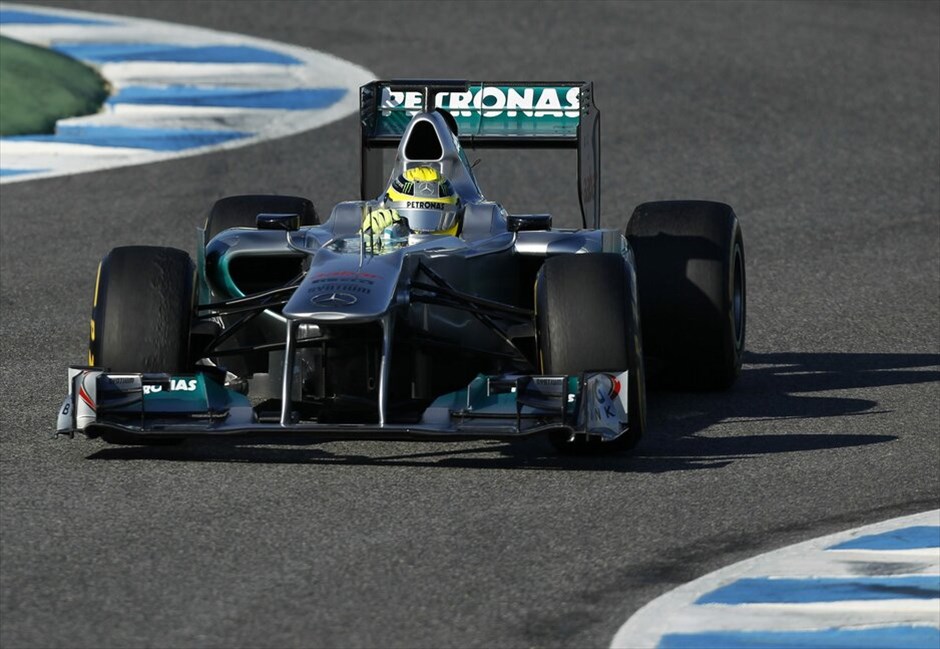 Formula 1: H τρίτη ημέρα δοκιμών στη Χερέθ #1. Νίκο Ρόζμπεργκ (Μercedes GP).