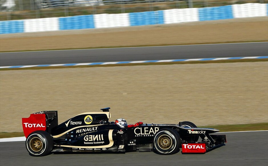 Formula 1: H πρώτη ημέρα δοκιμών στη Χερέθ #2. Κίμι Ραικόνεν (Lotus-Renault).