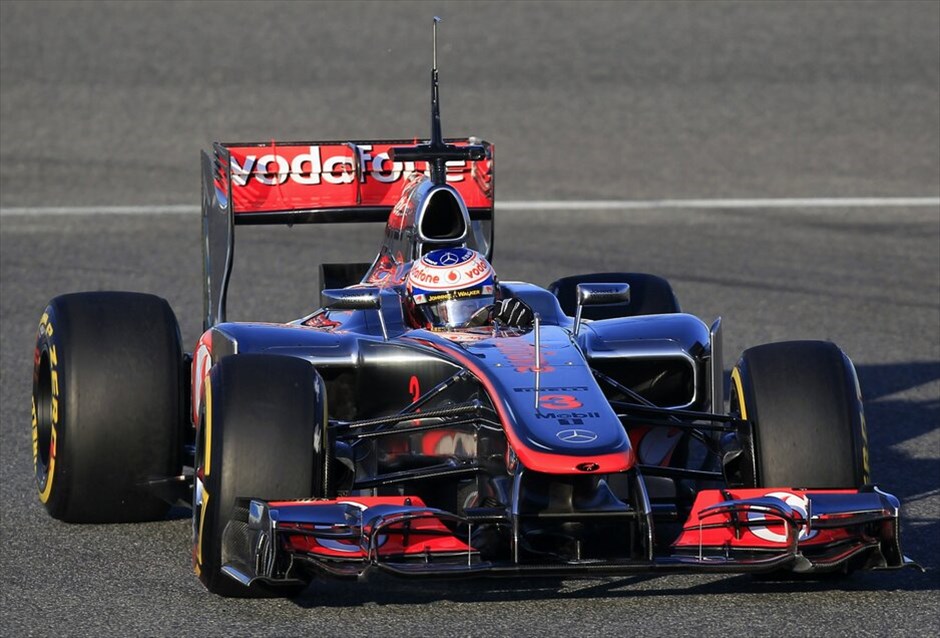 Formula 1: H πρώτη ημέρα δοκιμών στη Χερέθ #4. Τζένσον Μπάτον (McLaren-Mercedes).