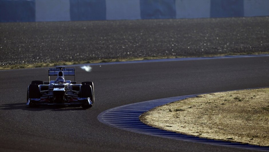 Formula 1: H πρώτη ημέρα δοκιμών στη Χερέθ #11. Καμούι Κομπαγιάσι (Sauber-Ferrari).
