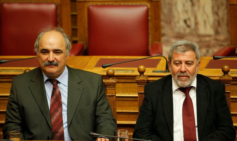Η νέα κυβέρνηση συνεργασίας #31. Οι κ.κ. Μάρκος Μπόλαρης και Μιχάλης Τιμοσίδης (δεξιά στη φωτογραφία) παραμένουν υφυπουργοί Υγείας και Κοινωνικής Αλληλεγγύης. EUROKINISSI/ΧΡΗΣΤΟΣ ΜΠΟΝΗΣ