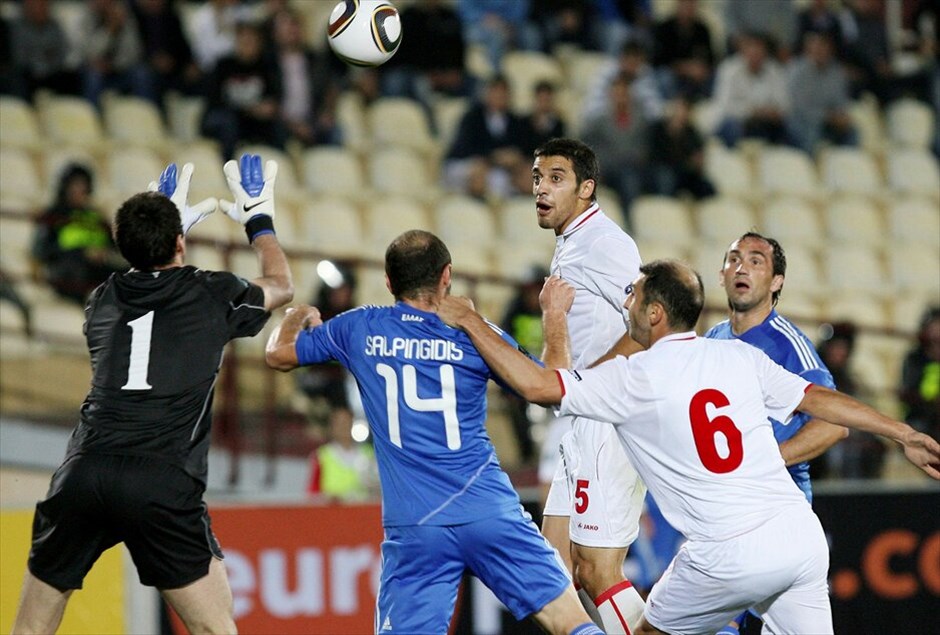 Προκριματικά Euro 2012: Στιγμές από τον αγώνα Γεωργίας - Ελλάδας #12. INTIME SPORTS/ΒΗΧΟΣ ΝΙΚΟΣ