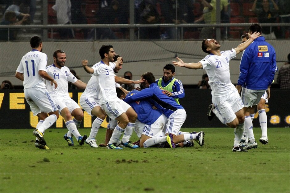 Προκριματικά Euro 2012: Στιγμές από τον αγώνα Ελλάδα - Κροατίας #11. EPA/ANA-MPA/ALKIS KONSTANTINIDIS