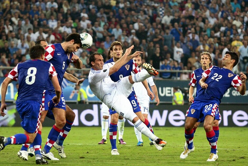 Προκριματικά Euro 2012: Στιγμές από τον αγώνα Ελλάδα - Κροατίας #15. EPA/ANA-MPA/ALKIS KONSTANTINIDIS