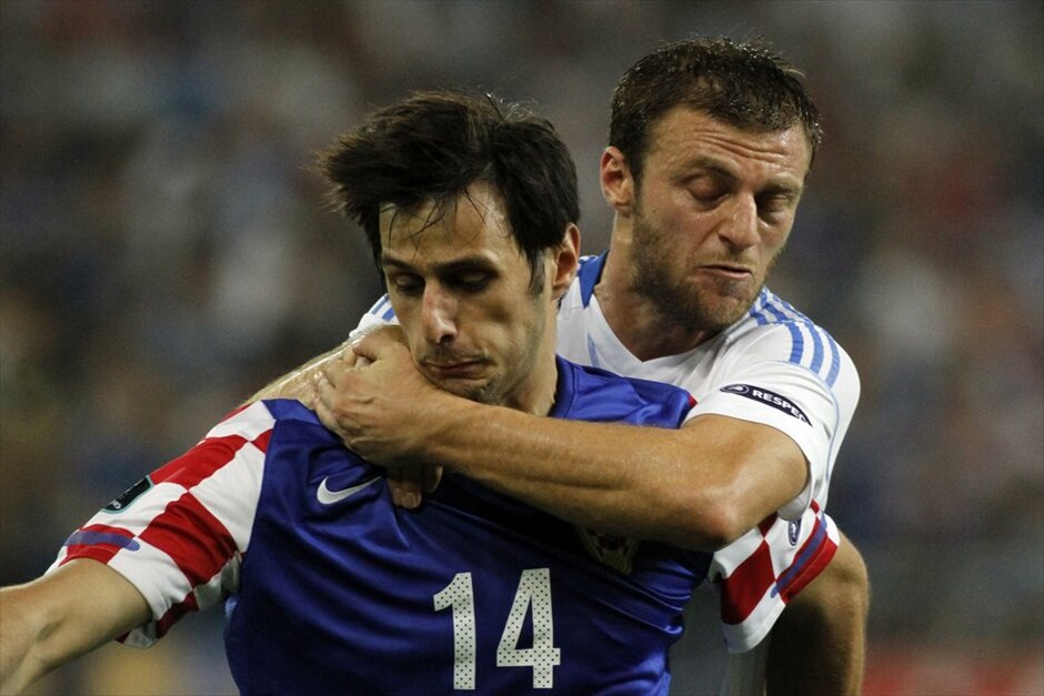Προκριματικά Euro 2012: Στιγμές από τον αγώνα Ελλάδα - Κροατίας #19. EPA/ANA-MPA/ALKIS KONSTANTINIDIS