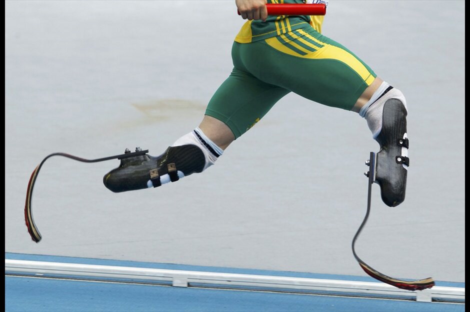 13ο Παγκόσμιο Πρωτάθλημα Στίβου #16. Ο Oscar Pistorius, από τη Ν. Αφρική, στα προκριματικά της σκυταλοδρομίας 4Χ400.|