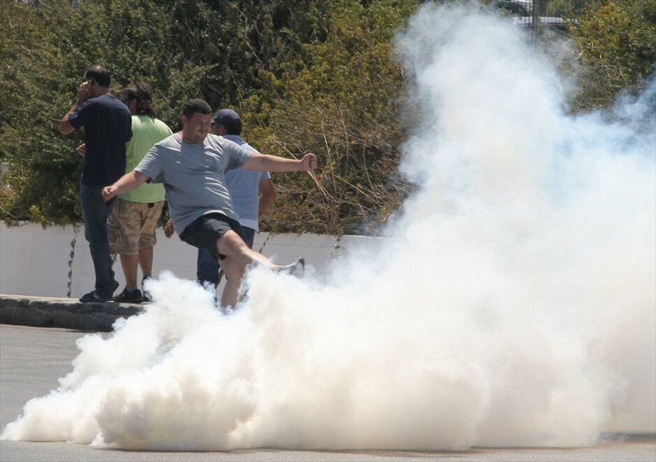 Κρήτη: Επεισόδια αστυνομικών - ιδιοκτητών ταξί στο Ηράκλειο #2. ΑΠΕ-ΜΠΕ/ΣΤΕΦΑΝΟΣ ΡΑΠΑΝΗΣ
