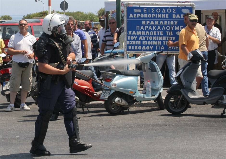 Κρήτη: Επεισόδια αστυνομικών - ιδιοκτητών ταξί στο Ηράκλειο #9. ΑΠΕ-ΜΠΕ/ΣΤΕΦΑΝΟΣ ΡΑΠΑΝΗΣ