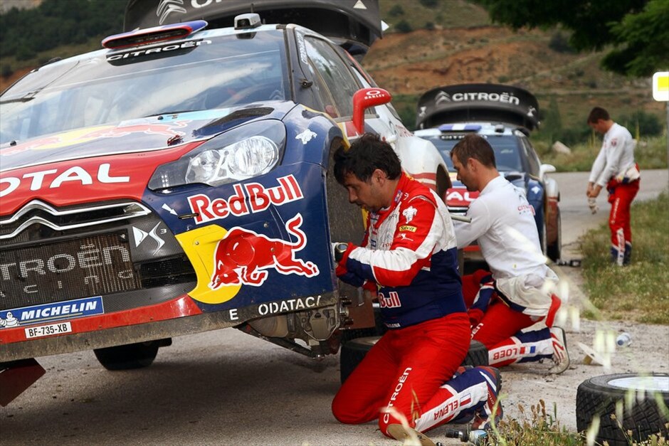 Στιγμές από το Ράλι Ακρόπολις 2011 #19. Sebastien Loeb - Daniel Elena (Citroen DS 3 WRC).