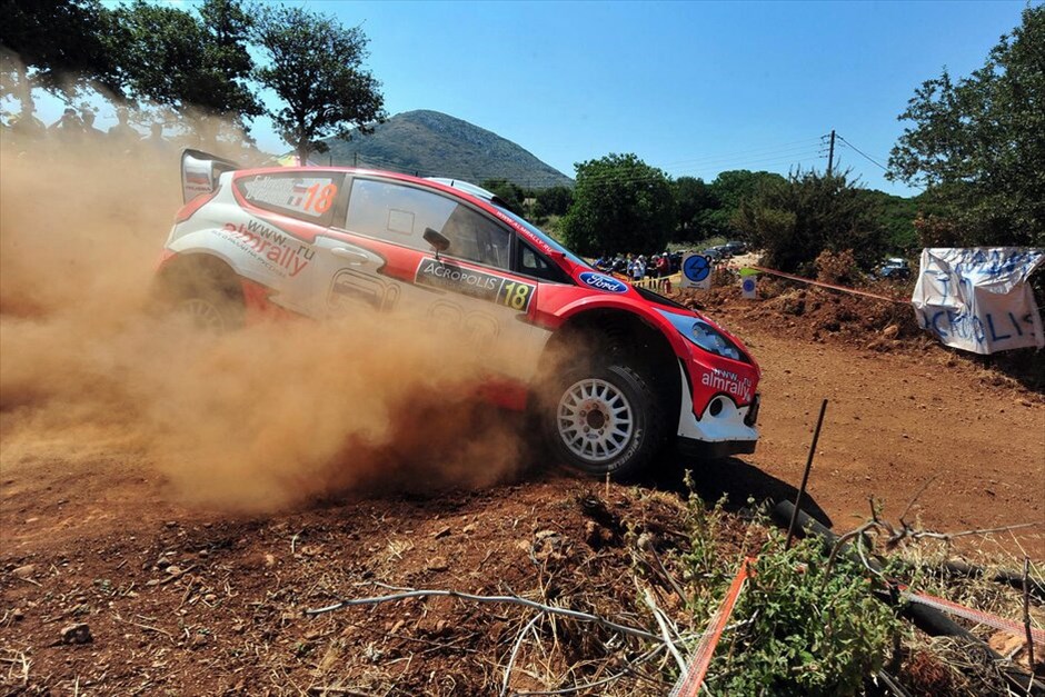 Στιγμές από το Ράλι Ακρόπολις 2011 #21. Evgeny Novikov – Denis Giraudet (Ford Fiesta RS WRC).