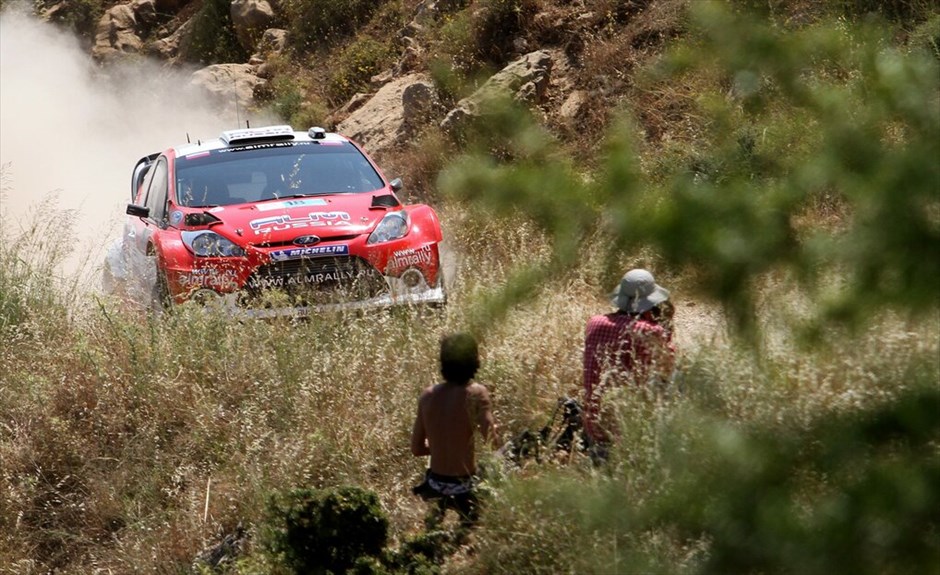 Στιγμές από το Ράλι Ακρόπολις 2011 #24. Evgeny Novikov – Denis Giraudet (Ford Fiesta RS WRC).