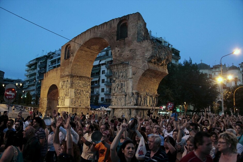 Συνεχίζουν δυναμικά οι «Αγανακτισμένοι» #27. Θεσσαλονίκη. EUROKINISSI/