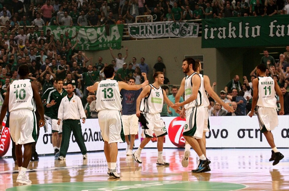 Α1 Μπάσκετ: Πλέι οφ (τελικοί και θέσεις 3-4) - Δεύτερος αγώνας #1. Μια νίκη από την κατάκτηση του νταμπλ σε Ελλάδα και Ευρώπη βρίσκεται ο Παναθηναϊκός, ο οποίος επικράτησε του Ολυμπιακού και στον δεύτερο τελικό του πρωταθλήματος της Α1 στο ΟΑΚΑ με 78-66. EUROKINISSI/