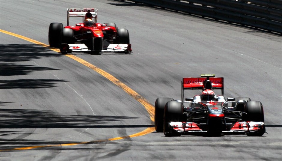 F1: Στιγμές από το GP του Μονακό #10. Τζένσον Μπάτον - Φερνάντο Αλόνσο.