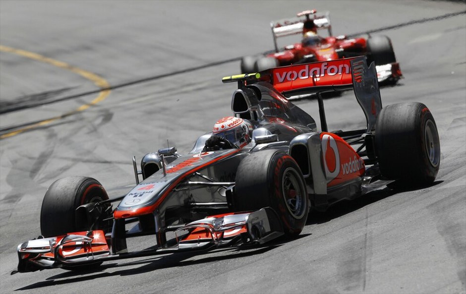 F1: Στιγμές από το GP του Μονακό #23. Τζένσον Μπάτον - Φερνάντο Αλόνσο.