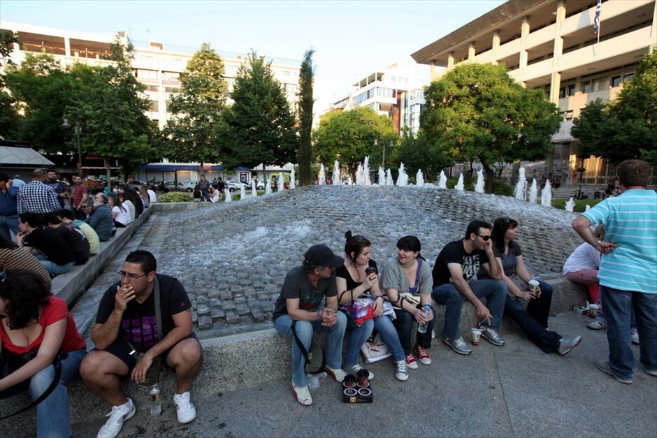 Συγκεντρώσεις διαμαρτυρίας πολιτών σε όλη την Ελλάδα #61. Τη δική της συμμετοχή στο «Κίνημα αγανακτισμένων πολιτών» είχε και η Λάρισα.