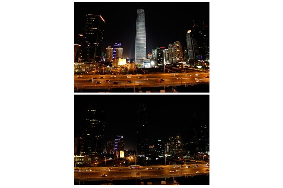 Η Ωρα της Γης #15. Πεκίνο - Κίνα, China World Trade Center Tower III, ο υψηλότερος ουρανοξύστης της Κινεζικής πρωτεύουσας. REUTERS/GRACE LIANG