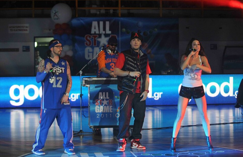 Μπάσκετ: 19ο All Star Game #5. «Guest star» της βραδιάς ήταν η Κατερίνα Στικούδη που αποθεώθηκε. EUROKINISSI/