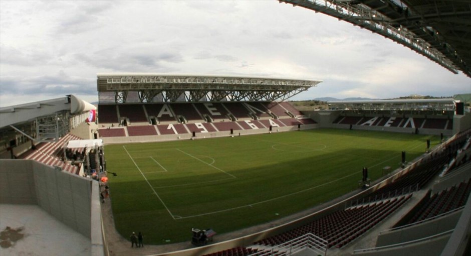 Εγκαίνια για το «AEL FC ARENA» #3. To νέο αθλητικό κέντρο αναπτύσσεται σε συνολική έκταση 144.000 τ.μ. στην περιοχή Νεάπολη της Λάρισας και έχει ως «κορωνίδα» το νέο «παλάτι» της ΑΕΛ, AEL FC ARENA, ένα υπερσύγχρονο γήπεδο διεθνών προδιαγραφών UEFA (3 Αστέρων), χωρητικότητας 16.118 θέσεων με 38 σουίτες 12 ατόμων και δυνατότητα επέκτασης για τις ανάγκες χρήσης των Μεσογειακών Αγώνων του 2013.