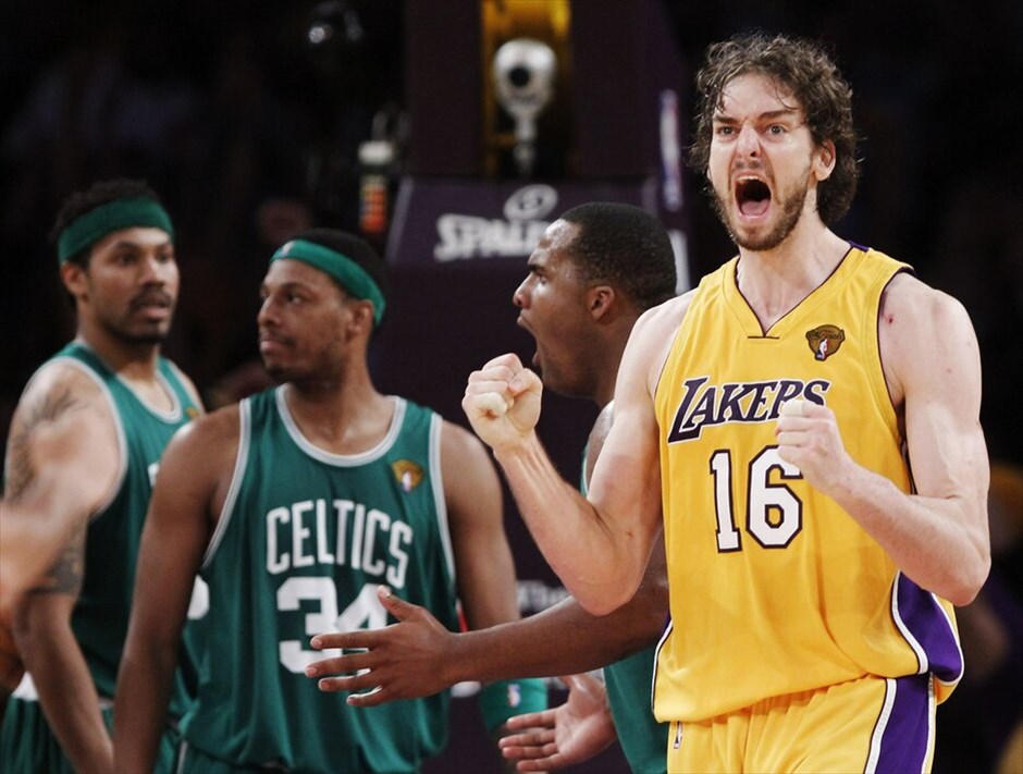 NBA: Πρωταθλητές οι Λέικερς #10. Ανθρωπος-κλειδί για τους Λέικερς ήταν ο Πάου Γκασόλ  με 19 πόντους και 18 ριμπάουντ.