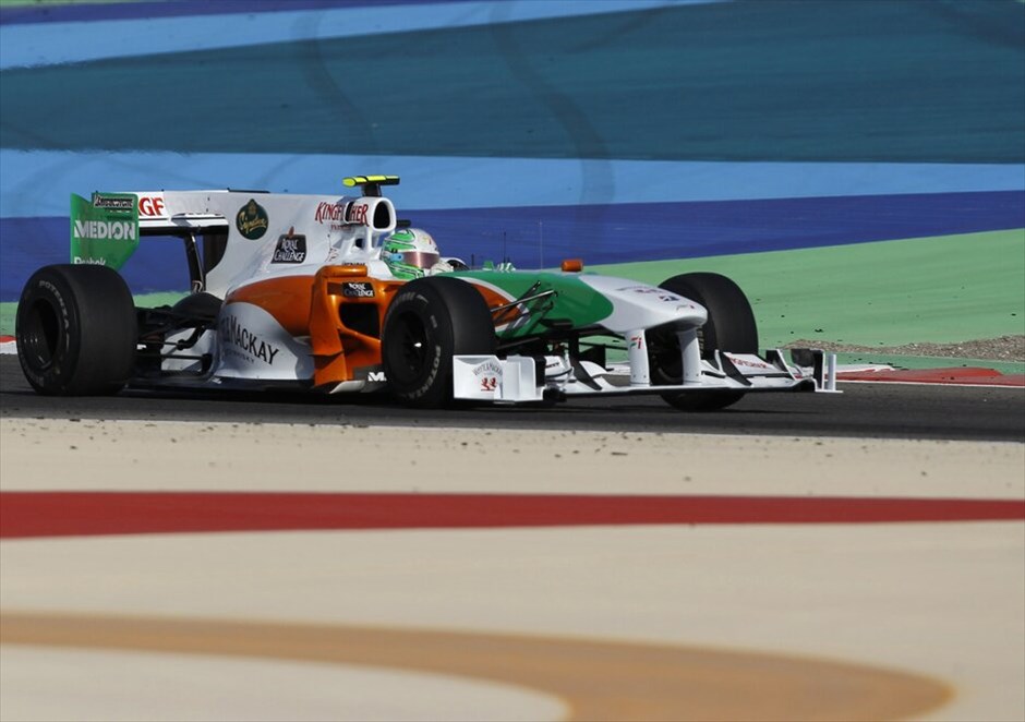 F1: GP Μπαχρέιν #29. Ο Βινταντόνιο Λιούτσι (Force India) τερμάτισε ένατος και κατάφερε να κατακτήσει τους πρώτους βαθμούς από το 2007.
