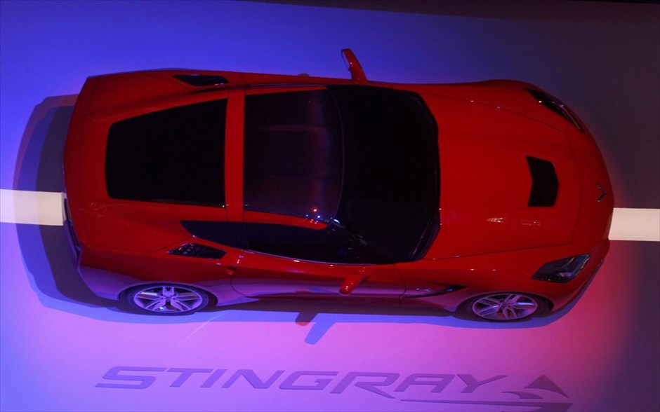Detroit 2013 - Chevrolet Corvette Stingray #4. Το πλαίσιο της Corvette Stingray είναι κατασκευασμένο από αλουμίνιο για να κρατηθεί το βάρος σε χαμηλά επίπεδα.