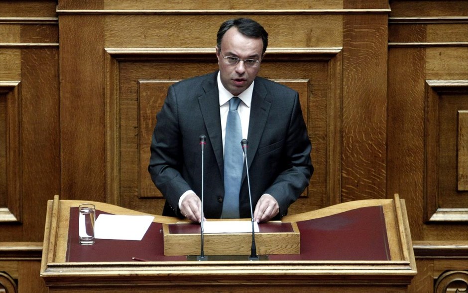 Βουλή: Ο αναπληρωτής υπουργός Οικονομικών Χρήστος Σταϊκούρας . Αναπληρωτής υπουργός Οικονομικών: Χρήστος Σταϊκούρας