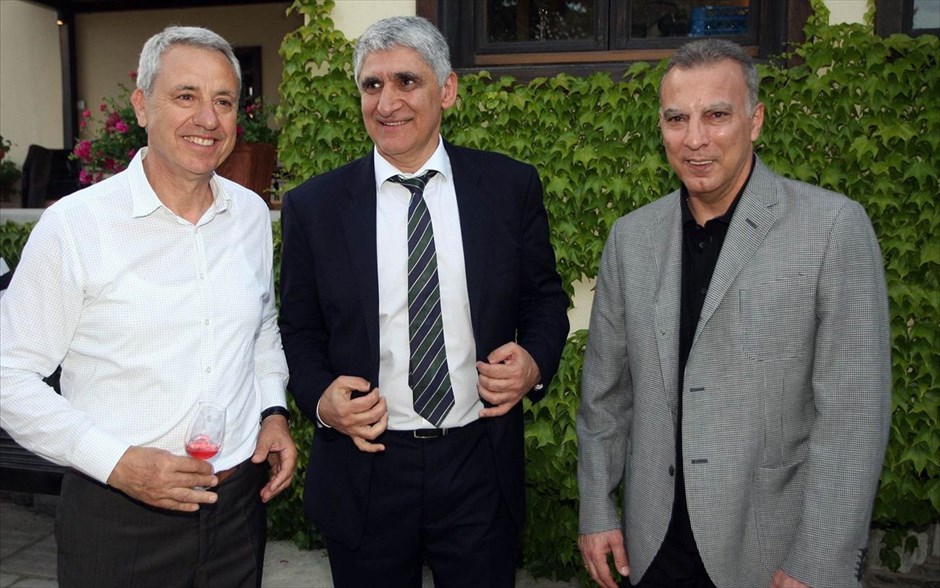 Δείπνο προς τιμήν του Νίκου Γκάλη. Στιγμιότυπο από το δείπνο που παρατέθηκε προς τιμήν του Νίκου Γκάλη στη Θεσσαλονίκη.&nbsp;