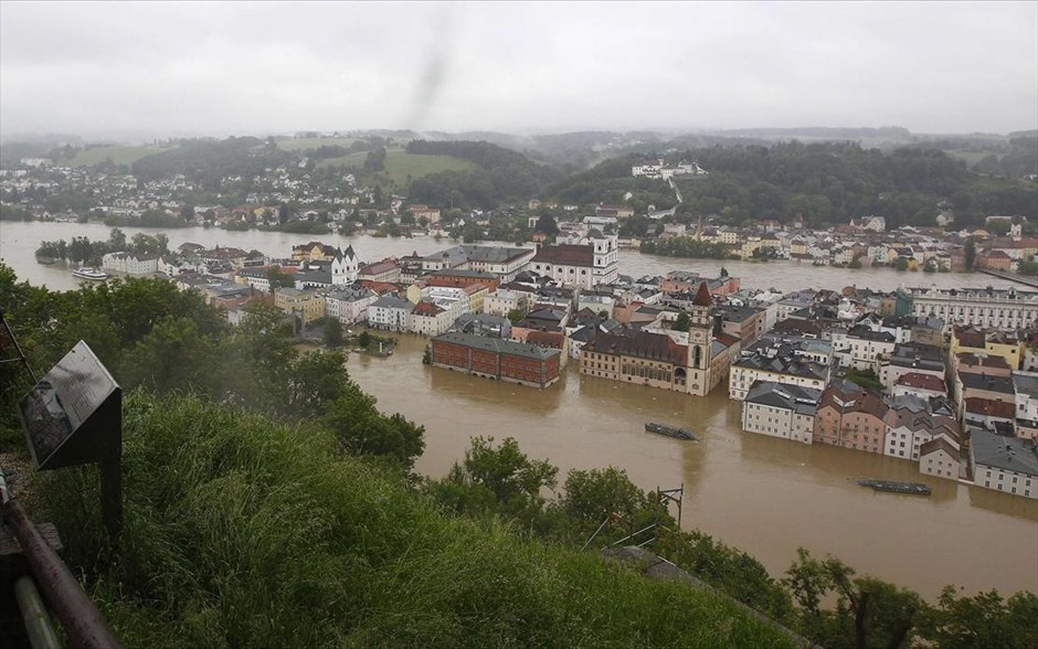 Πλημμύρες στη Γερμανία #6. Το μέγεθος της καταστροφής στην πόλη Πασάου της Γερμανίας.