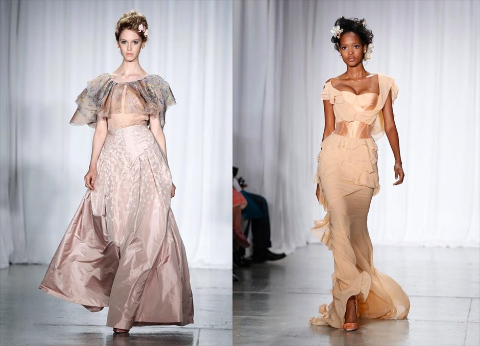 Εβδομάδα Μόδας στη Νέα Υόρκη - Zac Posen. Μοντέλα παρουσιάζουν δημιουργίες από την συλλογή Zac Posen Ανοιξη/Καλοκαίρι 2014, στην Εβδομάδα Μόδας της Νέας Υόρκης.
