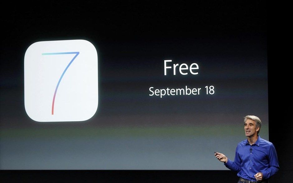 iOS7 - Apple - iPhone. Ο Κρεγκ Φεντερίγκι, αντιπρόεδρος του τμήματος software engineering της Apple μιλά για το iOS7, το οποίο θα είναι διαθέσιμο από 18 Σεπτεμβρίου.
