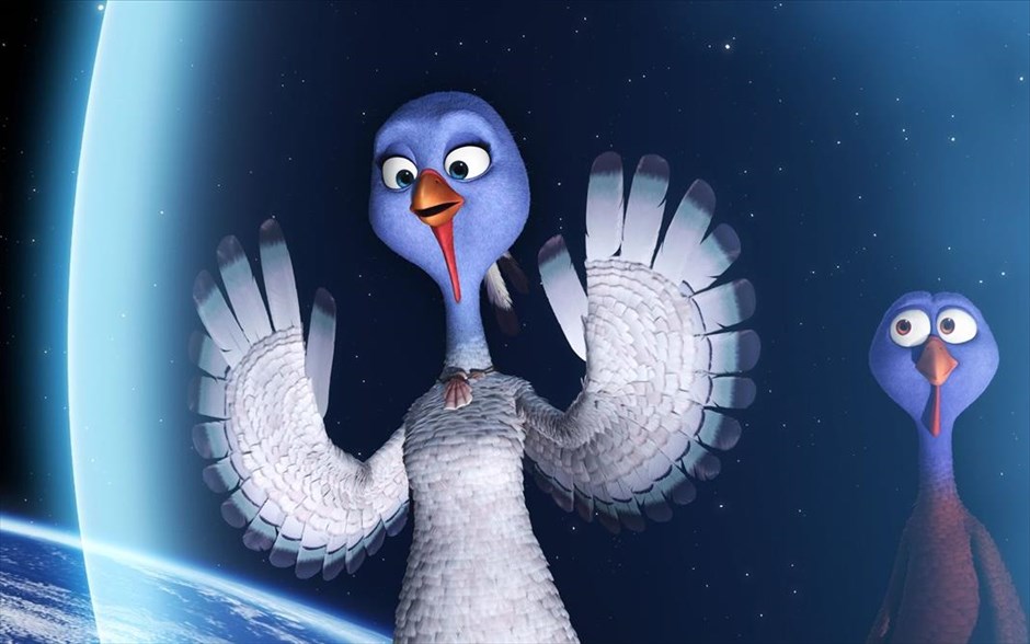 «Free birds». Στην οικογενειακή ταινία κινουμένων σχεδίων του Τζίμι Χέιγουορντ, «Free birds», δύο γαλοπούλες κλέβουν μια χρονομηχανή για να επιστρέψουν στον 17ο αιώνα, τότε που ξεκίνησε η παράδοση να τρώνε γαλοπούλα στις γιορτές, και να καταφέρουν να αλλάξουν το μενού.