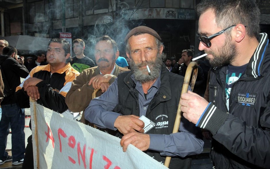 Παναγροτικό συλλαλητήριο - Αθήνα - Αγρότες. 