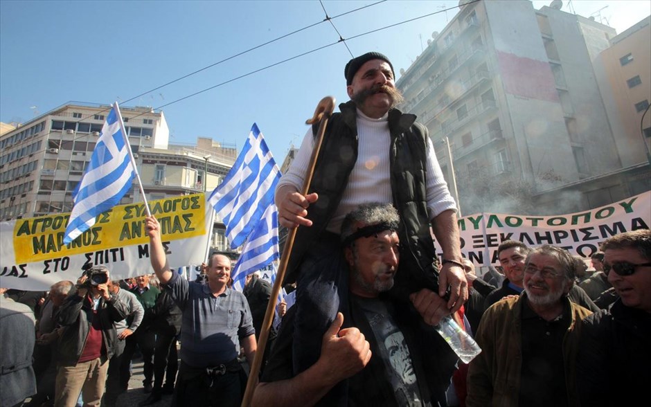 Παναγροτικό συλλαλητήριο - Αθήνα - Αγρότες. 