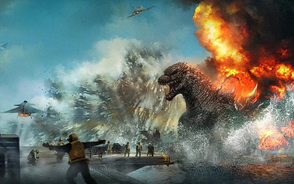 «Godzilla». «Godzilla»: Το πιο διάσημο τέρας επιστρέφει θεαματικά στην τρισδιάστατη ταινία φαντασίας του Γκάρεθ Έντουαρντς, ο οποίος δημιουργεί την επική αναγέννηση ενός μύθου 60 χρόνων.