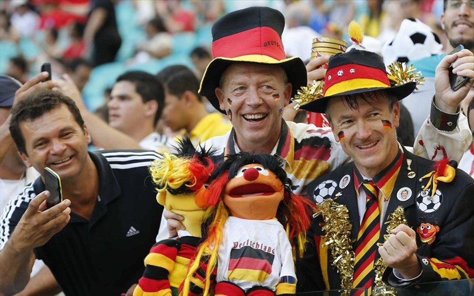 Γερμανία - Πορτογαλία. Οπαδοί της Γερμανίας.