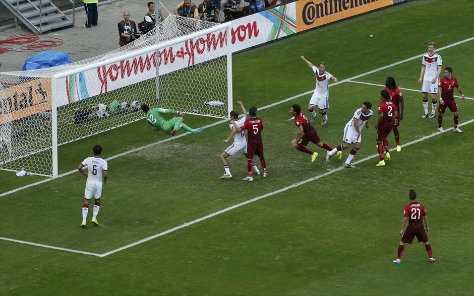 Γερμανία - Πορτογαλία. Το γκολ του Χούμελς που σημείωσε το 2 -0 στο 32ο λεπτό.