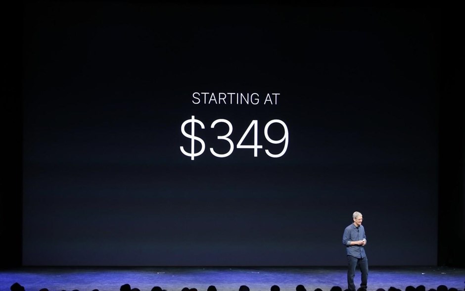 Η παρουσίαση του νέου iPhone 6. Η τιμή του Apple Watch ξεκινά από 349 δολάρια.